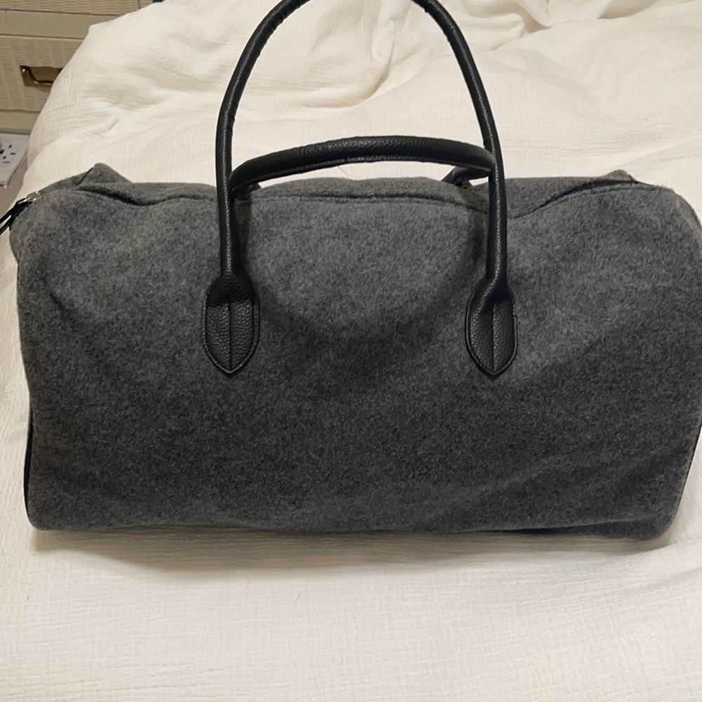 charcoal grey weekend duffle